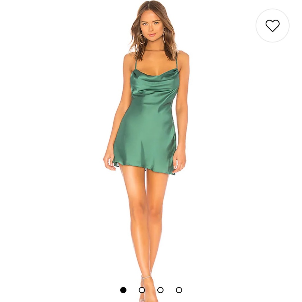Lovers and Friends Boa Mini Dress in Green